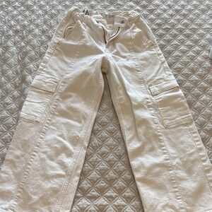 GAP Kids Cream Cargo Jeans
